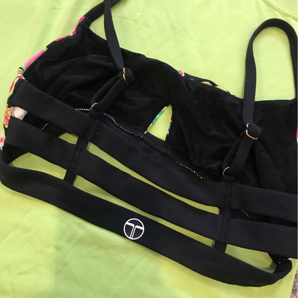 Trina Turk Recreation Sports Bra with ladder Back - Picture 3 of 7